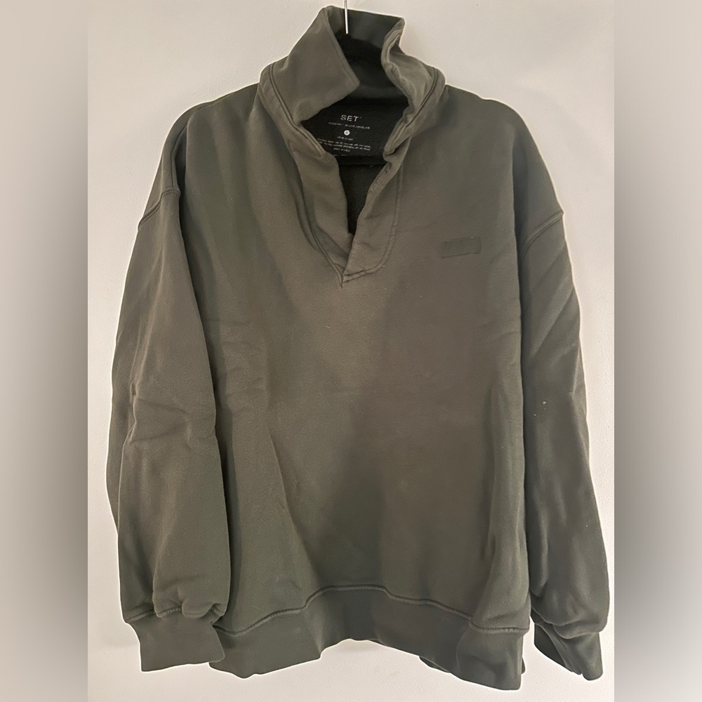 Set Active Olive Green sweat set